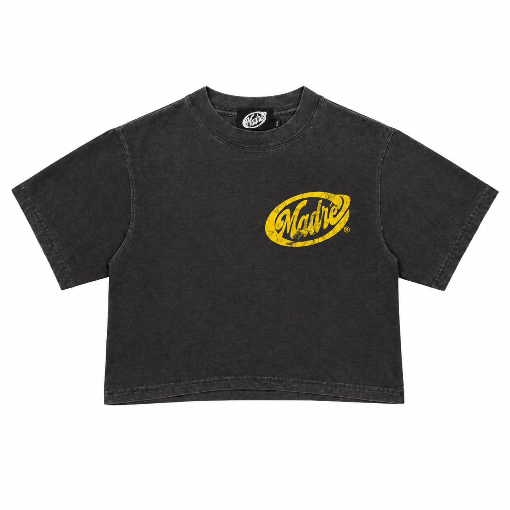 CROP TOP – YELLOW TAPE