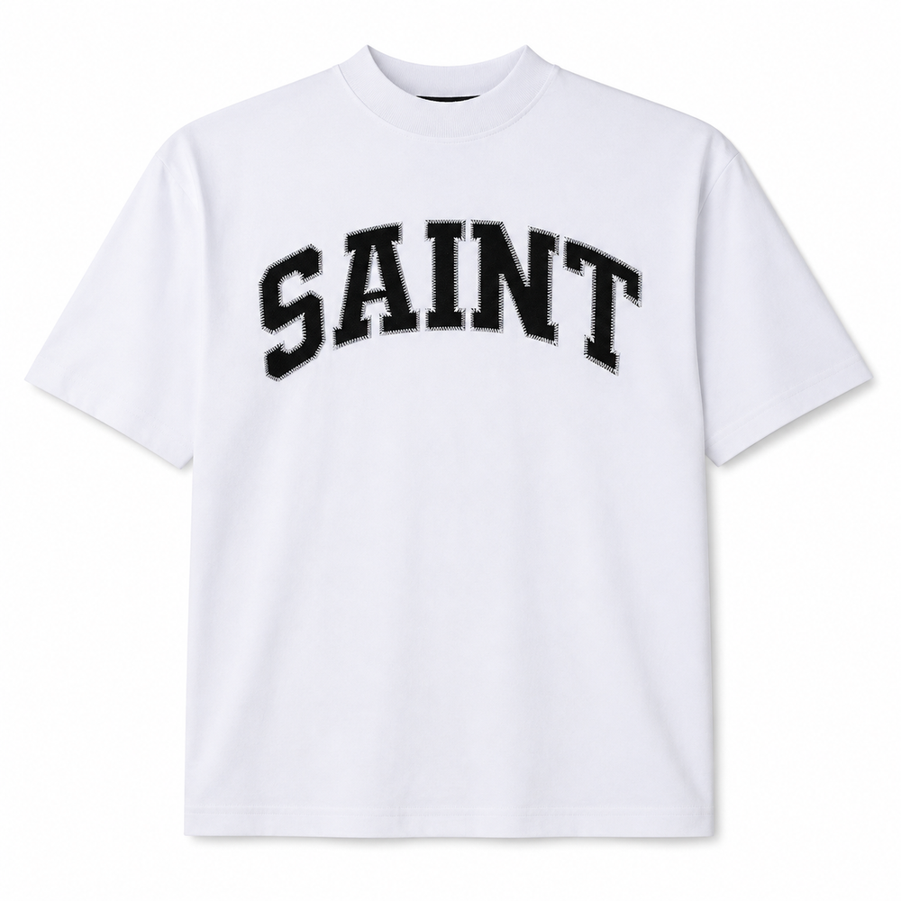 Saint Heavyweight T-Shirt White/ Black