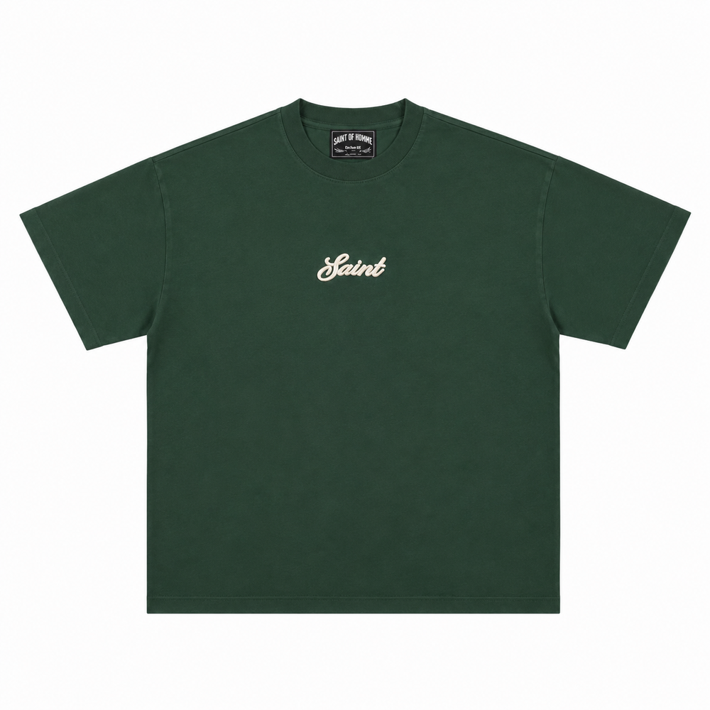 Saint signature Tee – Forest green
