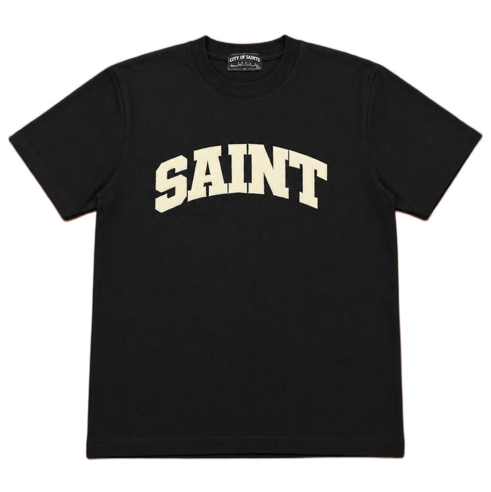 Saint Heavyweight Tee Black/Cream