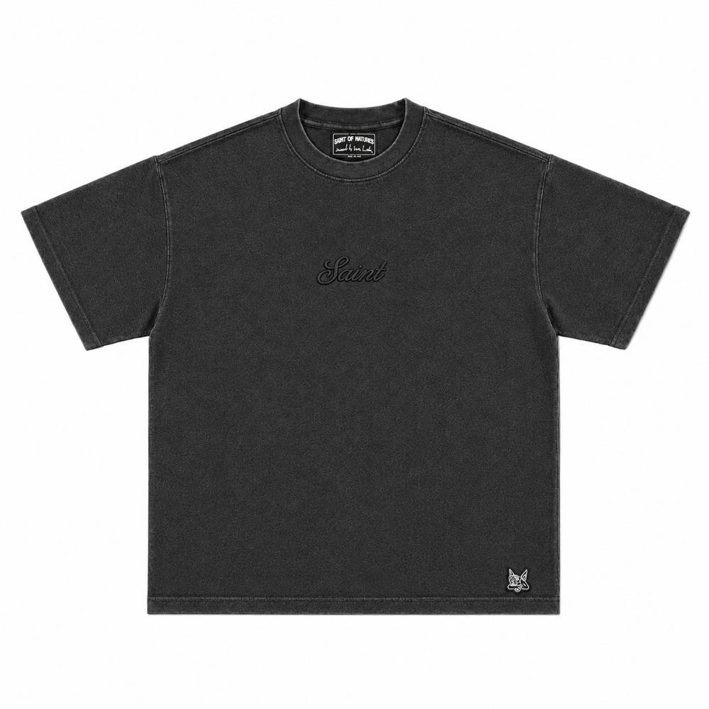 Saint Piqué T-Shirt – Black
