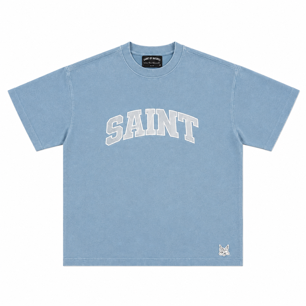 Saint Piqué T-Shirt – Baby blue