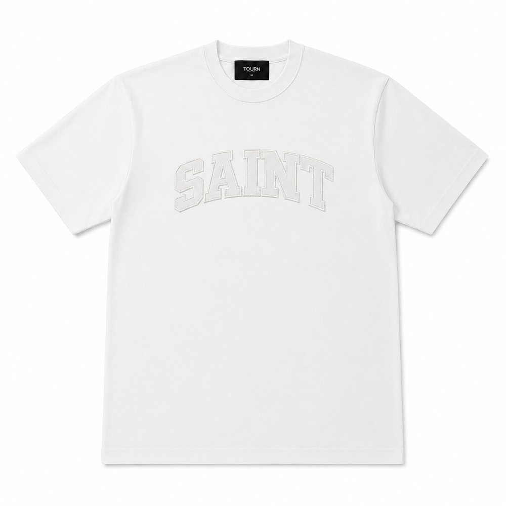 Saint Heavyweight Tee White/White