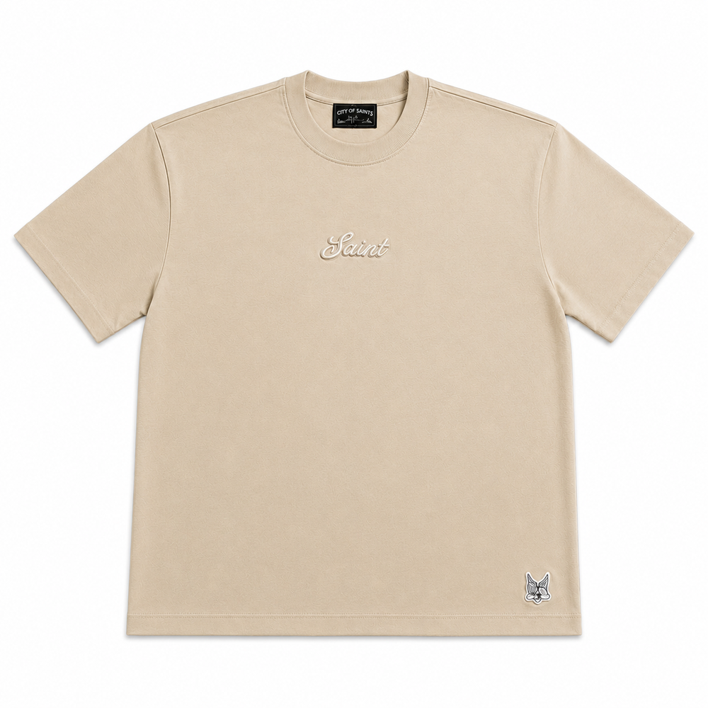 Saint Signature Tee – CREAM